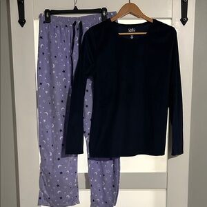Croft & Barrow Navy and Purple Pajama Set